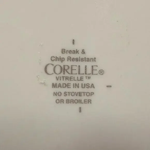 Set of 3 Corelle Country Cottage White 10” Dinner Plates - Picture 4 of 4